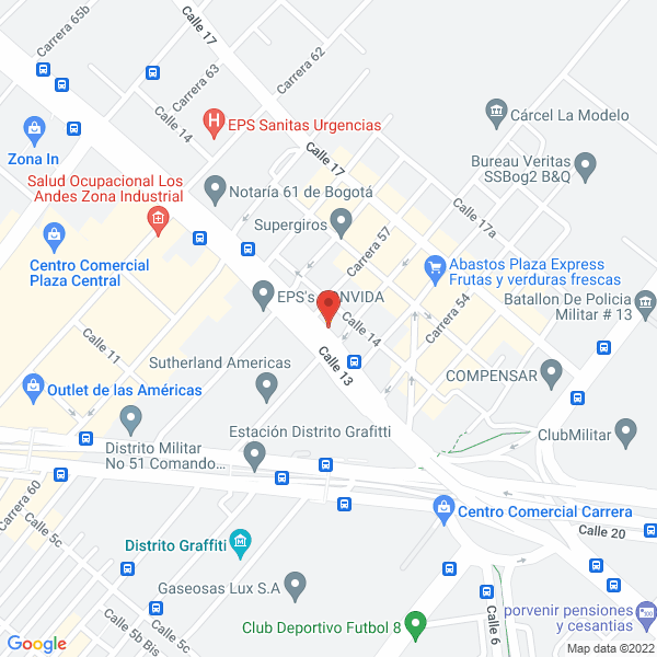 Mapa de Comercializadora Liderautos De La Sabana