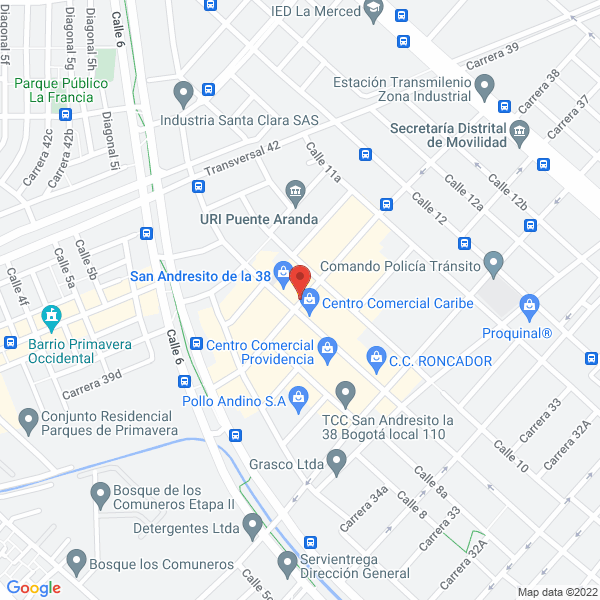 Mapa de Comercializadora Mega Store S.A.S.