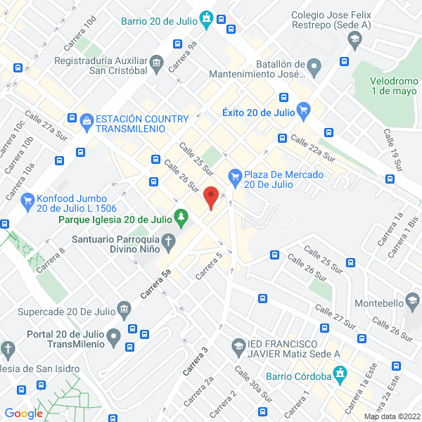 Mapa de Comercializadora Nápoli Bl