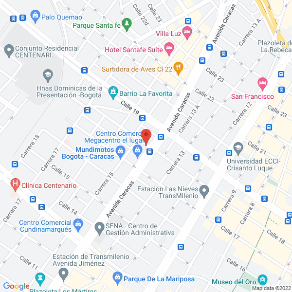 Mapa de Comercializadora Shark