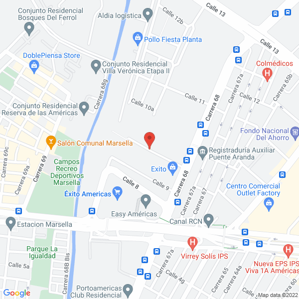Mapa de Colegio Nacional Nicolás Esguerra