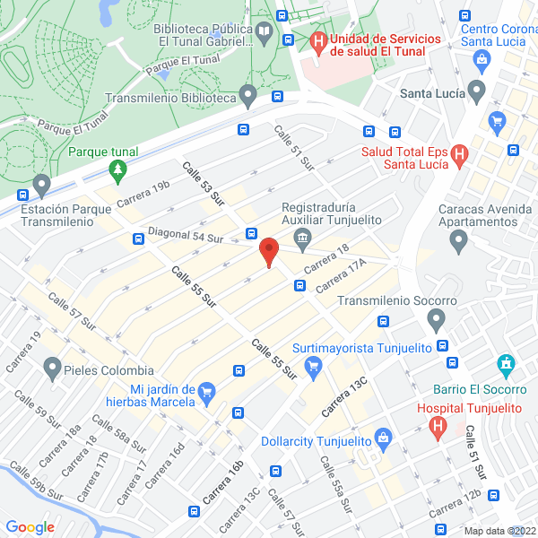 Mapa de Colegio Parroquial San Carlos