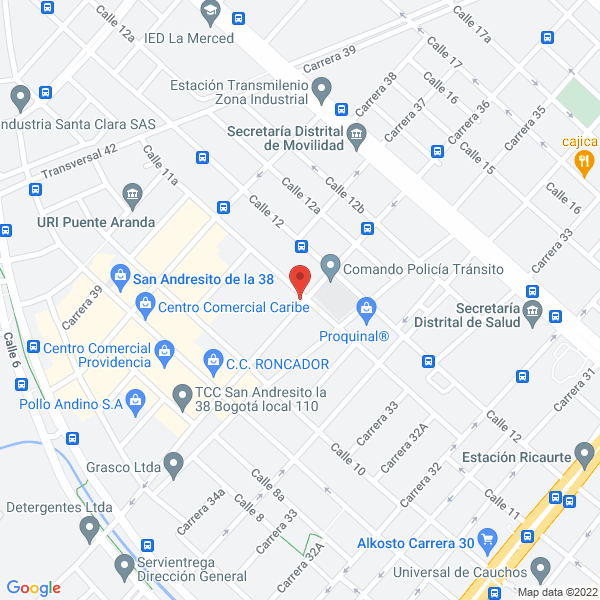 Mapa de Empresa De Licores De Cundinamarca