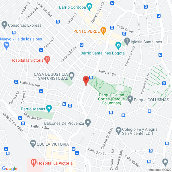 Mapa de Droguería Alex