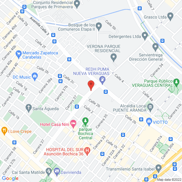 Mapa de Ecomad Soluciones S.A.S.