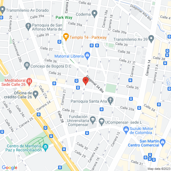 Mapa de Ediciones E Impresos Amaranta Ltda.