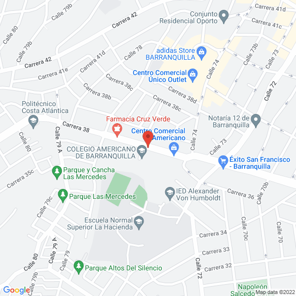 Map of Edificio Centro Comercial Americano