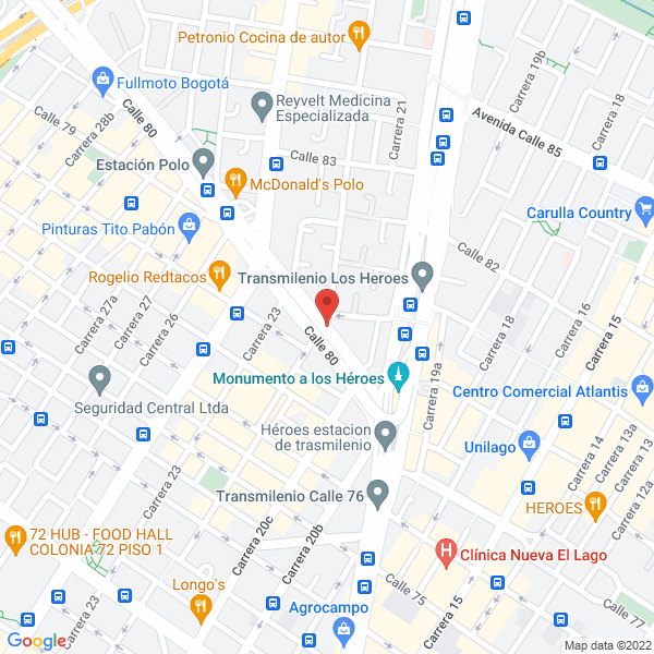 Mapa de English D C S.A.S.