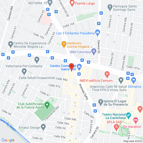 Mapa de Vidrios Daza