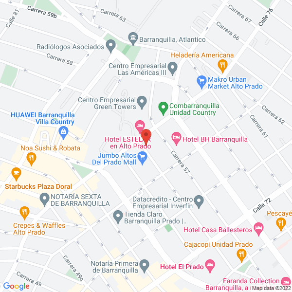Map of De La Espriella Lawyers Enterprise