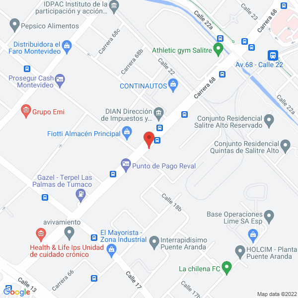 Mapa de Dotaciones El Porvenir S.A.S