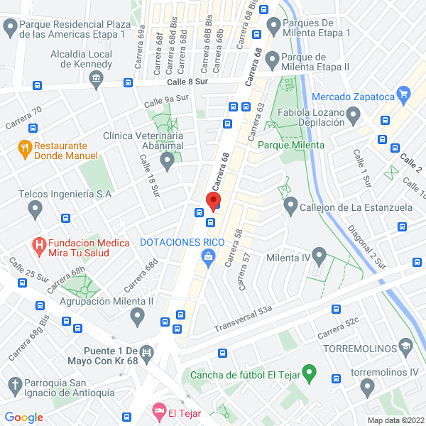 Mapa de Dotaciones L&M De Colombia