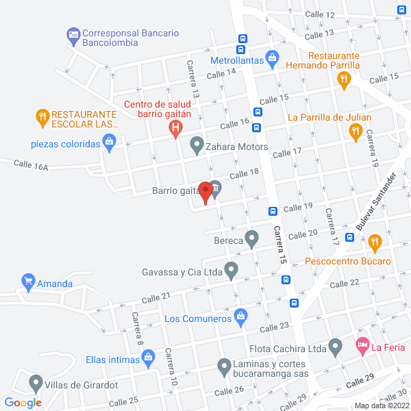 Map of Ductos Y Canales Nova