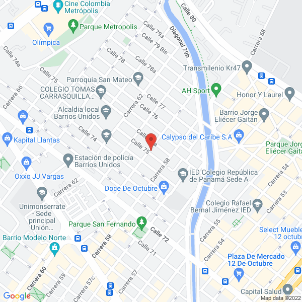 Mapa de Dulces Y Manjar Del Valle Ltda.