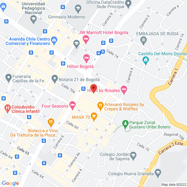 Mapa de Dulcinea Postres