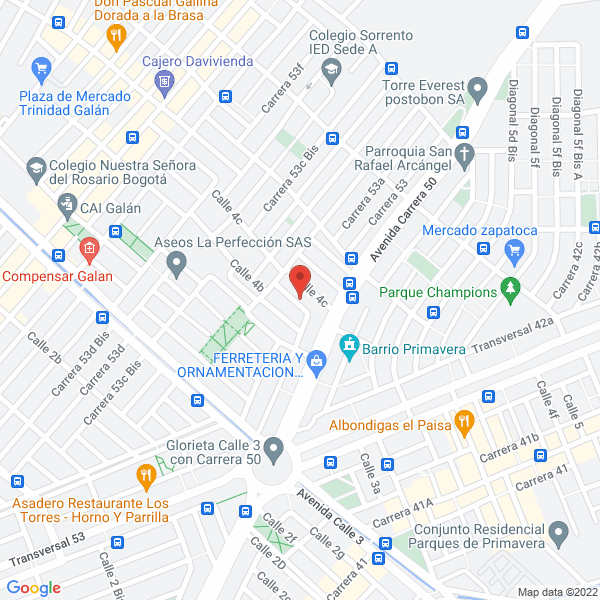 Mapa de Electrolíticos Cardan Ltda.