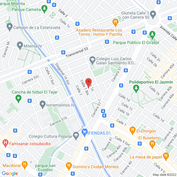 Mapa de Empaques Ecológicos De Colombia Ltda.