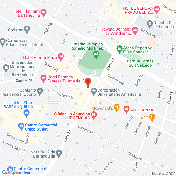 Map of Edificio Centro De Profesionales