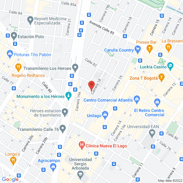Mapa de Erojet Ltda.