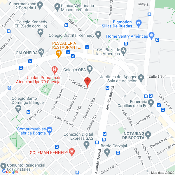 Mapa de Exhivit S.A.S.