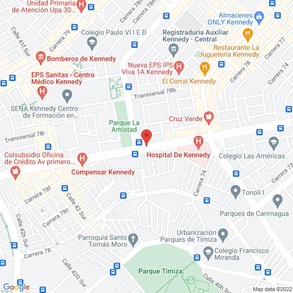 Mapa de Exostos El Paisita
