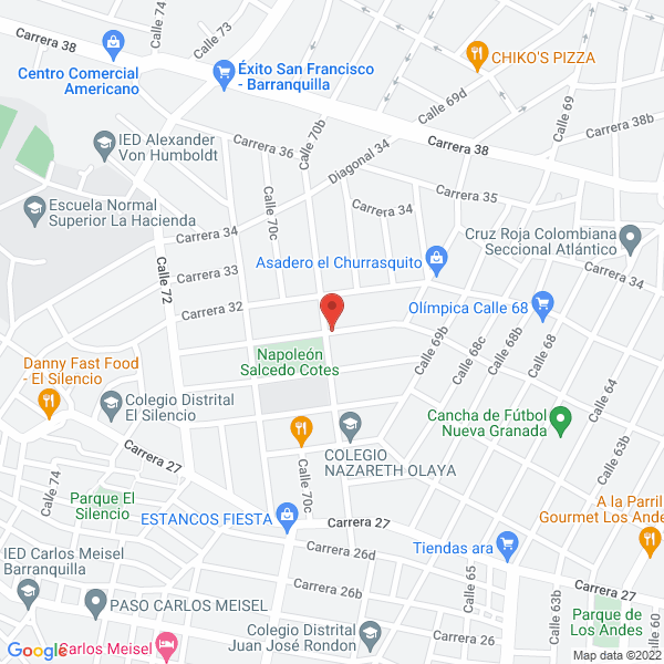 Map of Expendio De Carne La Unción