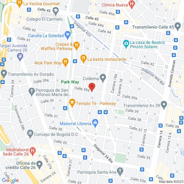 Mapa de Eva Producciones Artisticas S.A.S.