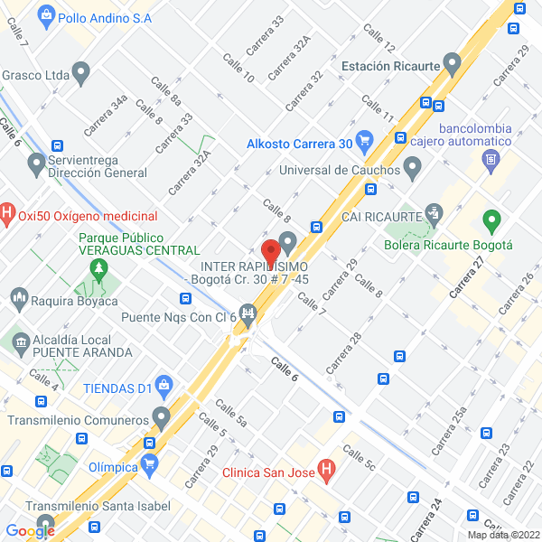 Mapa de Fanaldia S.A.S.