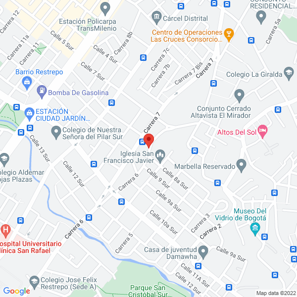 Mapa de Fantasías Plásticas De Colombia Ltda.