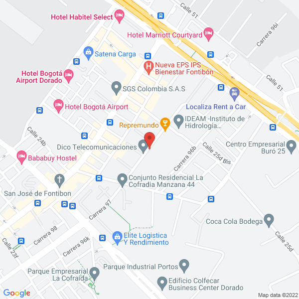 Mapa de Especimaderas H & A Sas