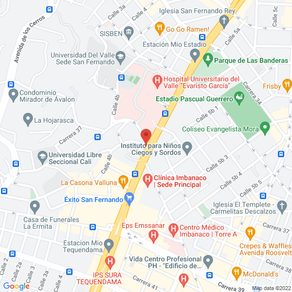Mapa de Estadero Rio Pance