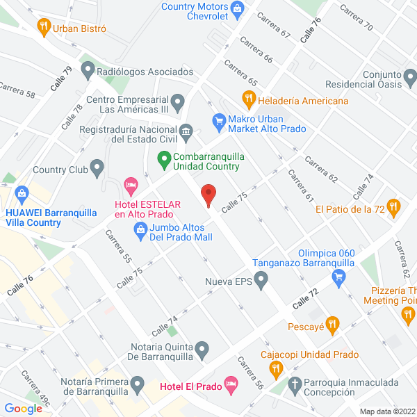 Map of Farmacias En Red S.A.S.