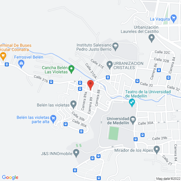Mapa de Ferreteria Las Violetas