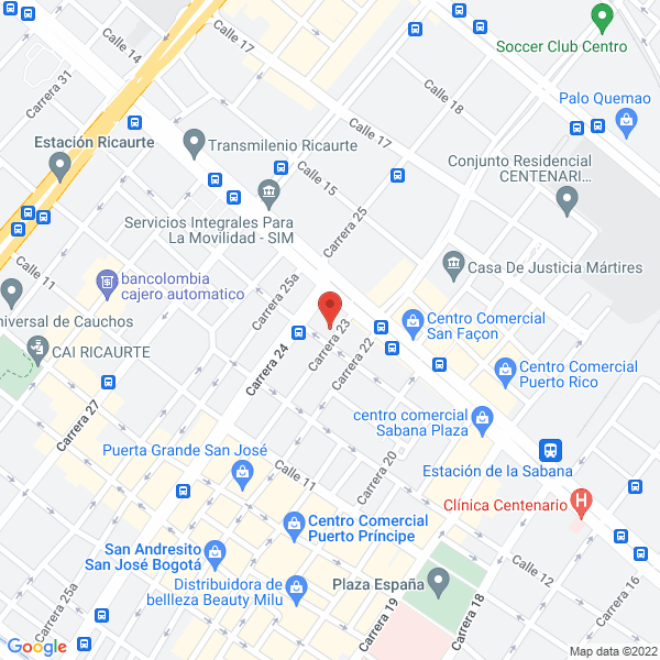Mapa de Ferretería Petroval Ltda.
