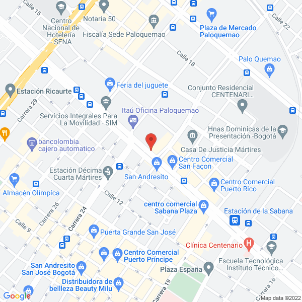 Mapa de Ferretería Pronto Ltda.