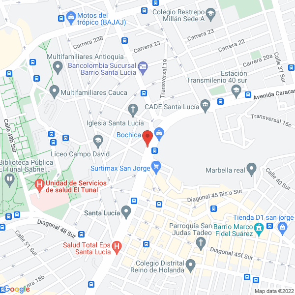 Mapa de Ferretería Salcedo Hermanos Ltda.