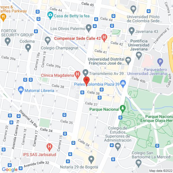 Mapa de Fravatel Com E.U.