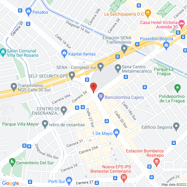 Mapa de Forros Screen S.A.S.