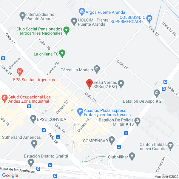 Mapa de Fosderquímica De Colombia Ltda.
