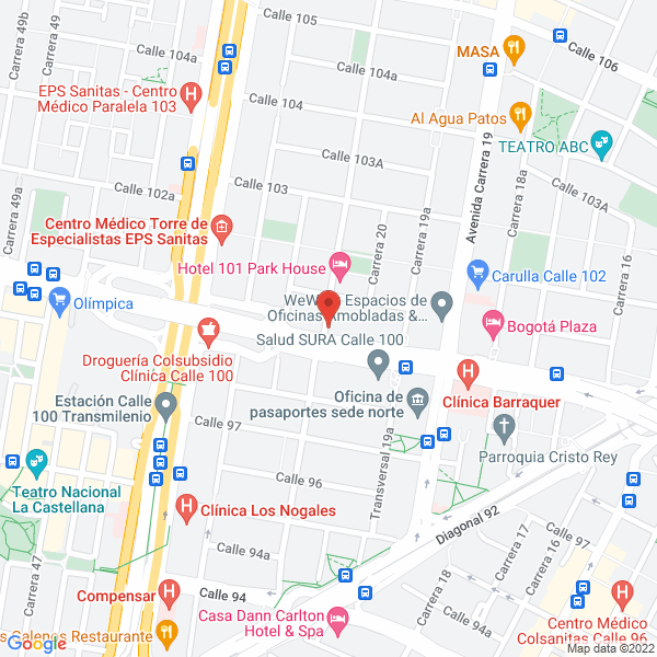 Mapa de Consultorio Odontológico Del Dr. Mauricio Fernández