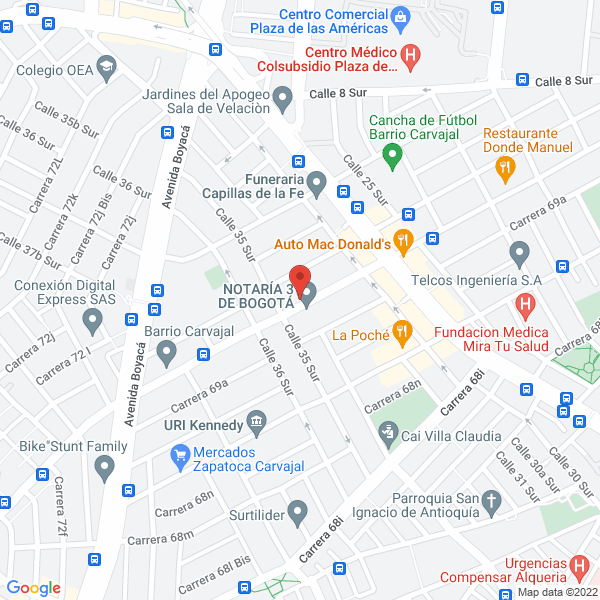Mapa de Ferre Andez Ltda.