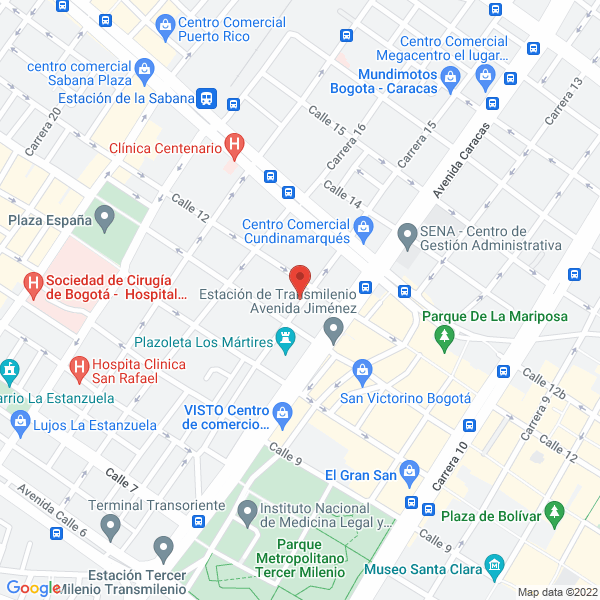 Mapa de Ferreabrasivos De Colombia