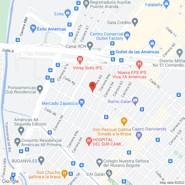 Mapa de Drogueria Pijaos