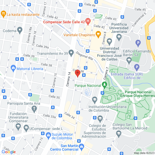 Mapa de Five 7 Media S.A.S.