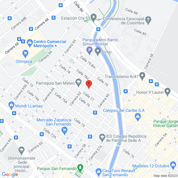Mapa de Floristería Abda