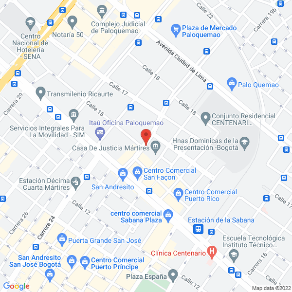 Mapa de Ferrehidraulico S.A.S