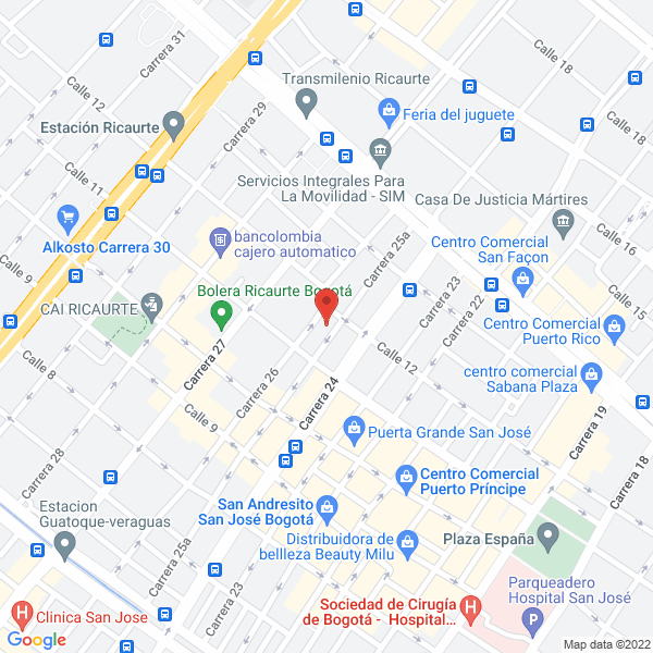 Mapa de Ferreimportaciones E.U.