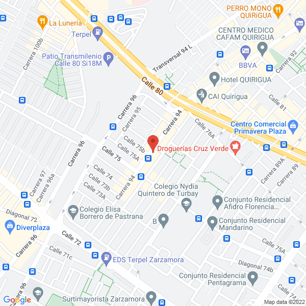 Mapa de Ferreléctricos Giraldo