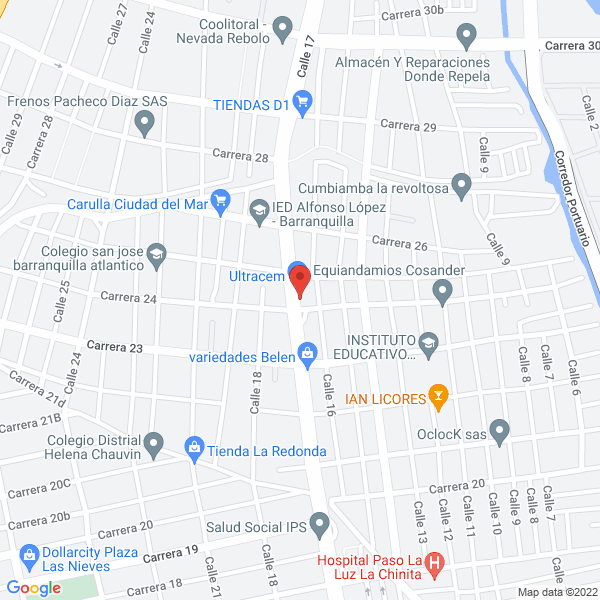 Map of Ferremateriales Y Bloquera La Puntilla
