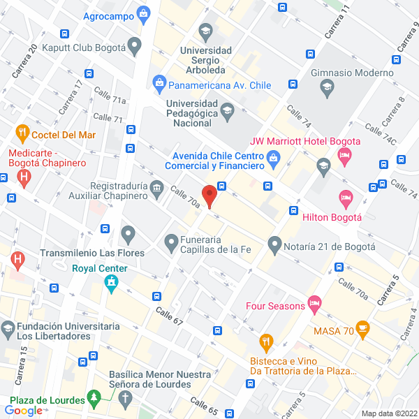 Mapa de Fuente Chilena